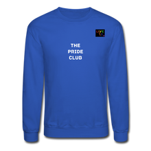 Load image into Gallery viewer, LIVE IT Pride Unisex &quot;PRIDE CLUB&quot; original Crewneck Sweatshirt - royal blue
