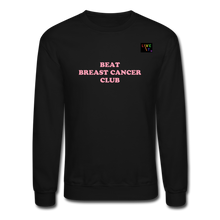 Load image into Gallery viewer, LIVE IT Pride Breast Cancer Unisex BEAT CLUB original Crewneck Sweatshirt - black
