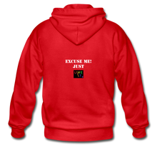 Load image into Gallery viewer, LIVE IT Pride Unisex EXCUSE ME JUST LIVE IT original ZIP Hoodie - red
