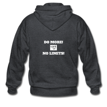 Load image into Gallery viewer, LIVE IT Unisex DO MORE NO LIMITS original ZIP Hoodie - deep heather
