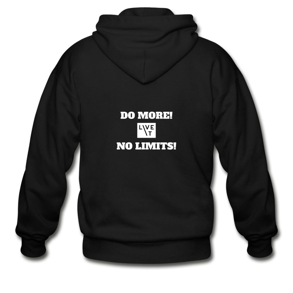 LIVE IT Unisex DO MORE NO LIMITS original ZIP Hoodie - black