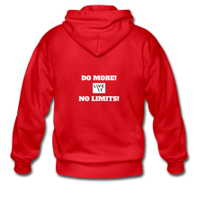 Load image into Gallery viewer, LIVE IT Unisex DO MORE NO LIMITS original ZIP Hoodie - red
