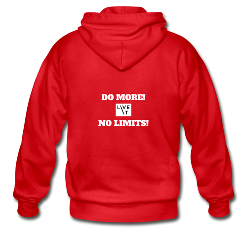 LIVE IT Unisex DO MORE NO LIMITS original ZIP Hoodie - red