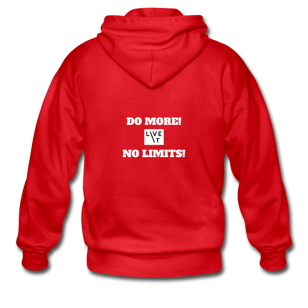LIVE IT Unisex DO MORE NO LIMITS original ZIP Hoodie - red