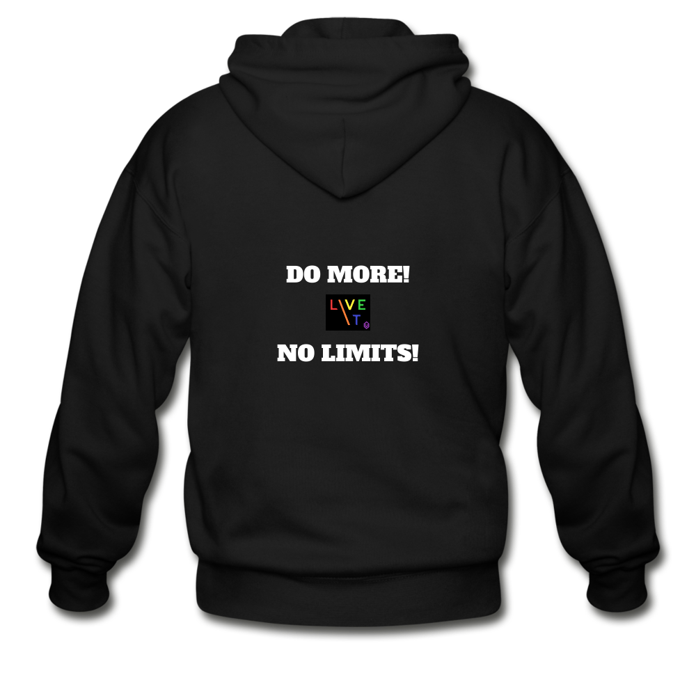 LIVE IT Pride Unisex DO MORE NO LIMITS original ZIP Hoodie - black