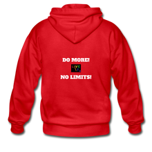 Load image into Gallery viewer, LIVE IT Pride Unisex DO MORE NO LIMITS original ZIP Hoodie - red
