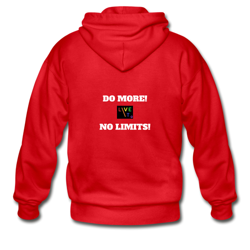 LIVE IT Pride Unisex DO MORE NO LIMITS original ZIP Hoodie - red