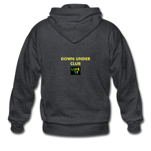 Load image into Gallery viewer, LIVE IT Aussie Unisex DOWN UNDER CLUB original ZIP Hoodie - deep heather
