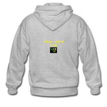 Load image into Gallery viewer, LIVE IT Aussie Unisex DOWN UNDER CLUB original ZIP Hoodie - heather gray
