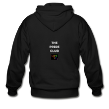 Load image into Gallery viewer, LIVE IT Pride Unisex &quot;PRIDE CLUB&quot; original ZIP Hoodie - black
