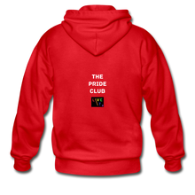 Load image into Gallery viewer, LIVE IT Pride Unisex &quot;PRIDE CLUB&quot; original ZIP Hoodie - red
