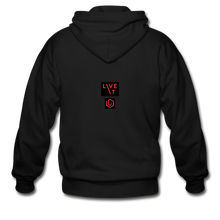 Load image into Gallery viewer, LIVE IT Unisex original ZIP Hoodie - black
