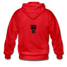 Load image into Gallery viewer, LIVE IT Unisex original ZIP Hoodie - red
