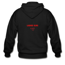 Load image into Gallery viewer, LIVE IT Women&#39;s &quot;LADIES CLUB&quot; original ZIP Hoodie - black
