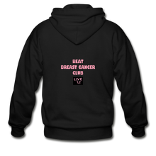 Load image into Gallery viewer, LIVE IT Breast Cancer Unisex BEAT CLUB original ZIP Hoodie - black
