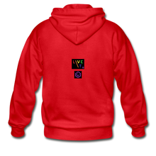 Load image into Gallery viewer, LIVE IT Pride Unisex original ZIP Hoodie - red
