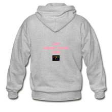 Load image into Gallery viewer, LIVE IT Pride Breast Cancer Unisex BEAT CLUB original ZIP Hoodie - heather gray
