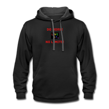 Load image into Gallery viewer, LIVE IT Pride Unisex DO MORE NO LIMTS original Contrast Hoodie - black/asphalt
