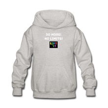 Load image into Gallery viewer, LIVE IT Kids DO MORE NO LIMITS original Hoodie - heather gray
