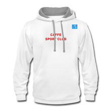 Load image into Gallery viewer, LIVE IT Italia Unisex CAFFE SPORT CLUB original Contrast Hoodie - white/gray
