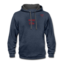 Load image into Gallery viewer, LIVE IT Men&#39;s &quot;MENS CLUB&quot; original Contrast Hoodie - indigo heather/asphalt
