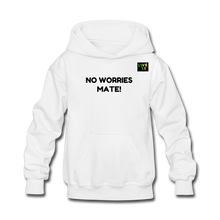 Load image into Gallery viewer, LIVE IT Kids Aussie NO WORRIES MATE original Hoodie - white
