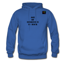 Load image into Gallery viewer, LIVE IT Pride Unisex AGE OF INNOCENCE IS BACK original Hoodie - royal blue
