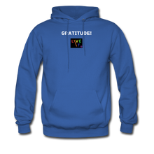 Load image into Gallery viewer, LIVE IT Pride Unisex GRATITUDE original Hoodie - royal blue
