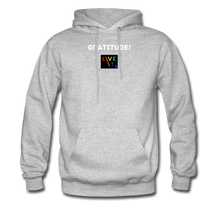 Load image into Gallery viewer, LIVE IT Pride Unisex GRATITUDE original Hoodie - heather gray
