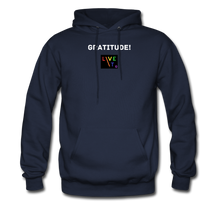 Load image into Gallery viewer, LIVE IT Pride Unisex GRATITUDE original Hoodie - navy
