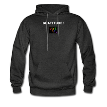 Load image into Gallery viewer, LIVE IT Pride Unisex GRATITUDE original Hoodie - charcoal grey
