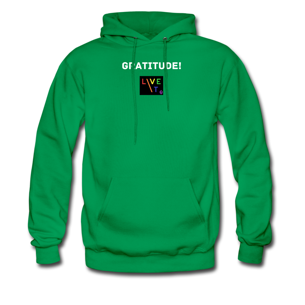 LIVE IT Pride Unisex GRATITUDE original Hoodie - kelly green