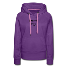 Load image into Gallery viewer, LIVE IT Women&#39;s GRATITUDE original Women&#39;s Hoodie - purple
