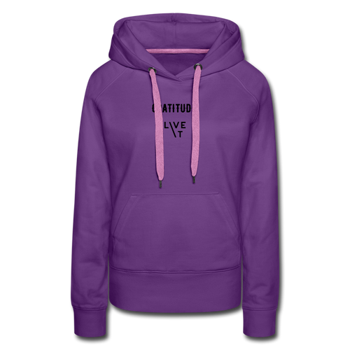 LIVE IT Women's GRATITUDE original Women's Hoodie - purple