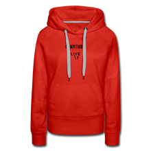 Load image into Gallery viewer, LIVE IT Women&#39;s GRATITUDE original Women&#39;s Hoodie - red

