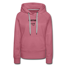Load image into Gallery viewer, LIVE IT Women&#39;s GRATITUDE original Women&#39;s Hoodie - mauve
