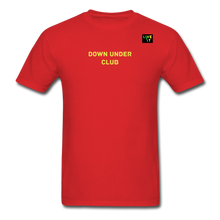 Load image into Gallery viewer, LIVE IT Aussie Unisex DOWN UNDER CLUB original Classic T-Shirt - red
