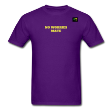 Load image into Gallery viewer, LIVE IT Aussie Unisex NO WORRIES MATE original Classic T-Shirt - purple
