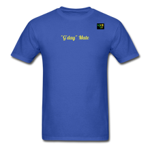 Load image into Gallery viewer, LIVE IT Aussie Unisex G&#39;DAY MATE original Classic T-Shirt - royal blue
