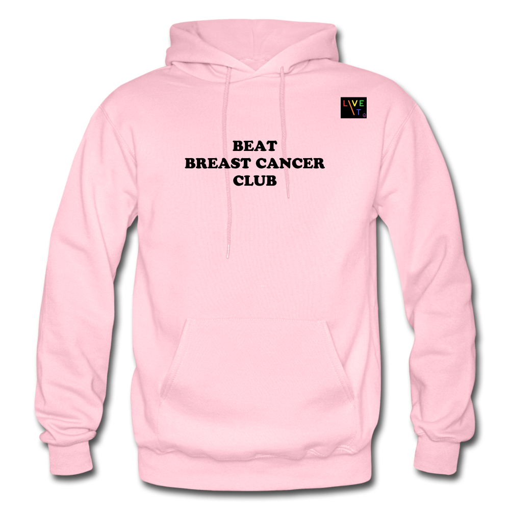 LIVE IT Pride Breast Cancer Unisex BEAT CLUB original Hoodie - light pink