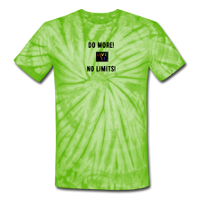 Load image into Gallery viewer, LIVE IT Pride Unisex DO MORE NO LIMITS original Tie Dye T-Shirt - spider lime green
