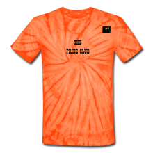 Load image into Gallery viewer, LIVE IT Pride Unisex &quot;PRIDE CLUB&quot; original Tie Dye T-Shirt - spider orange
