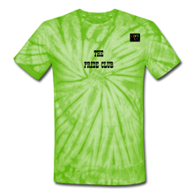 Load image into Gallery viewer, LIVE IT Pride Unisex &quot;PRIDE CLUB&quot; original Tie Dye T-Shirt - spider lime green
