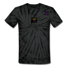 Load image into Gallery viewer, LIVE IT Pride Unisex original Tie Dye T-Shirt - spider black
