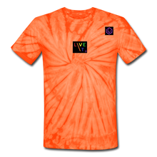 Load image into Gallery viewer, LIVE IT Pride Unisex original Tie Dye T-Shirt - spider orange
