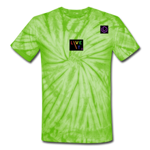 Load image into Gallery viewer, LIVE IT Pride Unisex original Tie Dye T-Shirt - spider lime green
