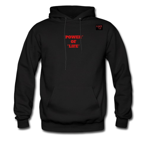 LIVE IT Men's POWER OF LIFE original Men's Hoodie - black