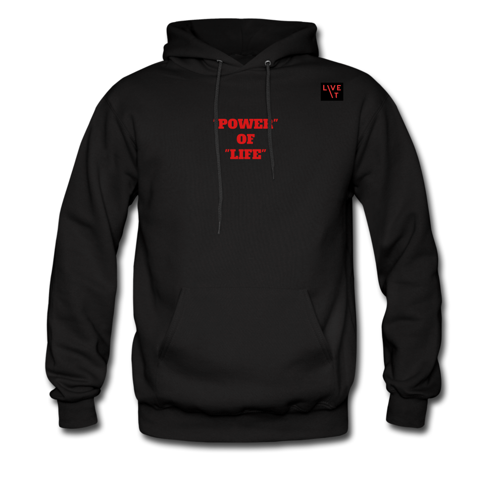 LIVE IT Men's POWER OF LIFE original Men's Hoodie - black