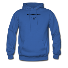 Load image into Gallery viewer, LIVE IT Men&#39;s GRATITUDE original Men&#39;s Hoodie - royal blue
