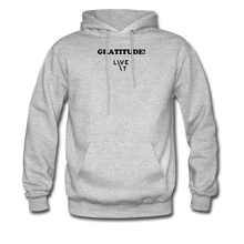 Load image into Gallery viewer, LIVE IT Men&#39;s GRATITUDE original Men&#39;s Hoodie - heather gray
